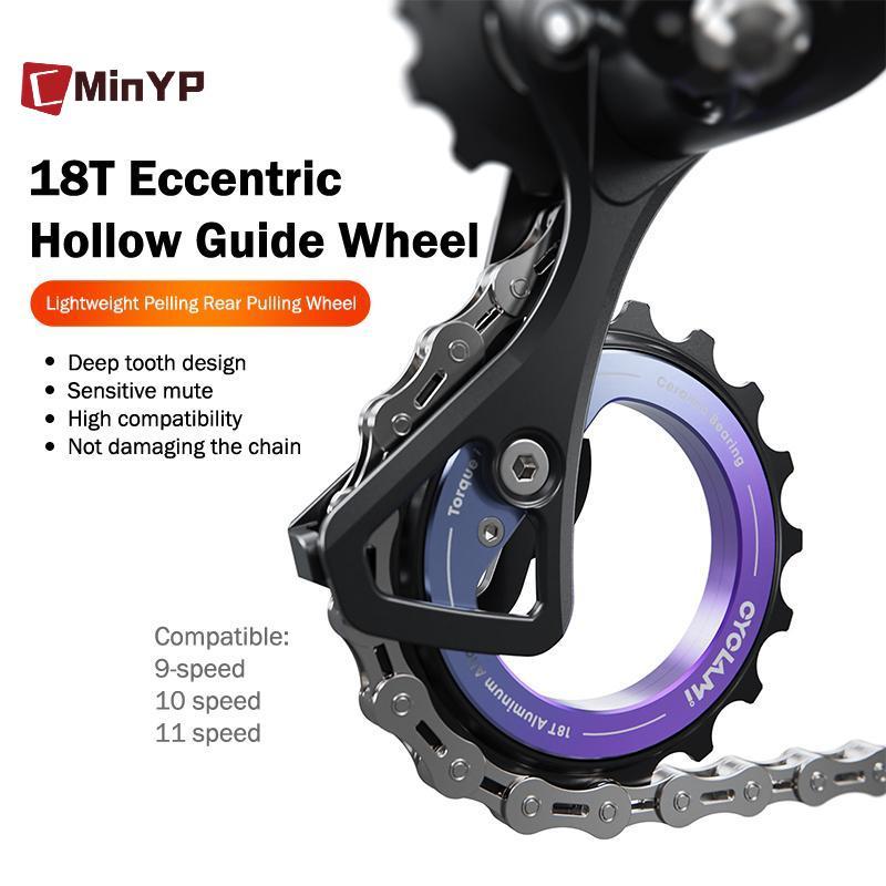 Bánh xe ròng rọc Derailleur 18T phía sau cho xe đạp - Thiết kế rỗng, vòng bi hiệu suất cao, chuyển số mượt mà