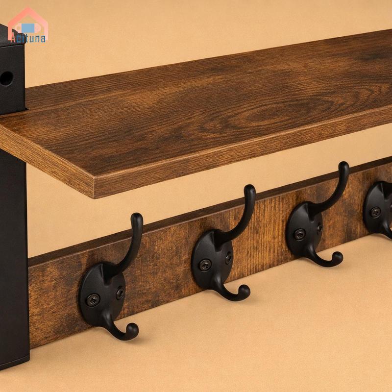 Thanh Lịch Treo Tường Giá Móc Có Kệ Nổi Hiện Đại Tổ Chức Móc Cho Lối Vào Phòng Khách Phòng Ngủ Nhà Bếp