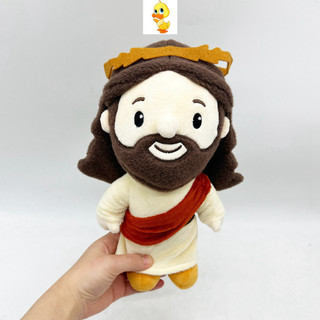 PLUS✨Ở Stpck✨Chúa Giêsu Đồ Chơi Sang Trọng Vui Vẻ Chúa Giêsu Sang Trọng Búp Bê Dễ Thương Đồng Trinh Mary Sang Trọng Mềm Mại Búp Bê Nhồi Bông Quà Tặng Cho Người Lớn Và Trẻ Em Búp Bê Trang Trí Ngày Lễ Quà Tặng COD