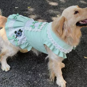【Ready Stock】 New Dog Cute Dress 2026 Pet Large, Medium and Small Dogs Clothes Golden Retriever Labrador Shooting Skirt mPs0
