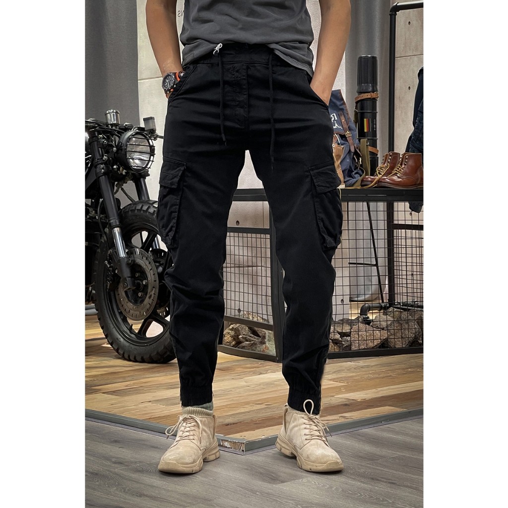 Quần Jogger Kaki - JG 3 Quần Jogger Kaki Túi Hộp Nam, Chất Vải Kaki Cotton Co Giãn