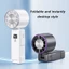 Quạt cầm tay tốc độ nhanh NAMA Quạt treo cổ không cánh có màn hình LCD 2 đến 10 giờ Thời gian chạy ABS Xám Trắng Màu Opti