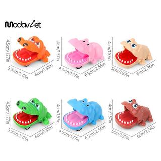 [modavietnamshop] Cắn Tay Cá Sấu Miệng Kéo-ba Đồ Chơi Ô Tô Hoạt Hình Hippo Puppy Kéo Ba Đồ Chơi Xe Báo Chí Răng Cắn Ngón Tay Đồ Chơi Triy Đẹp