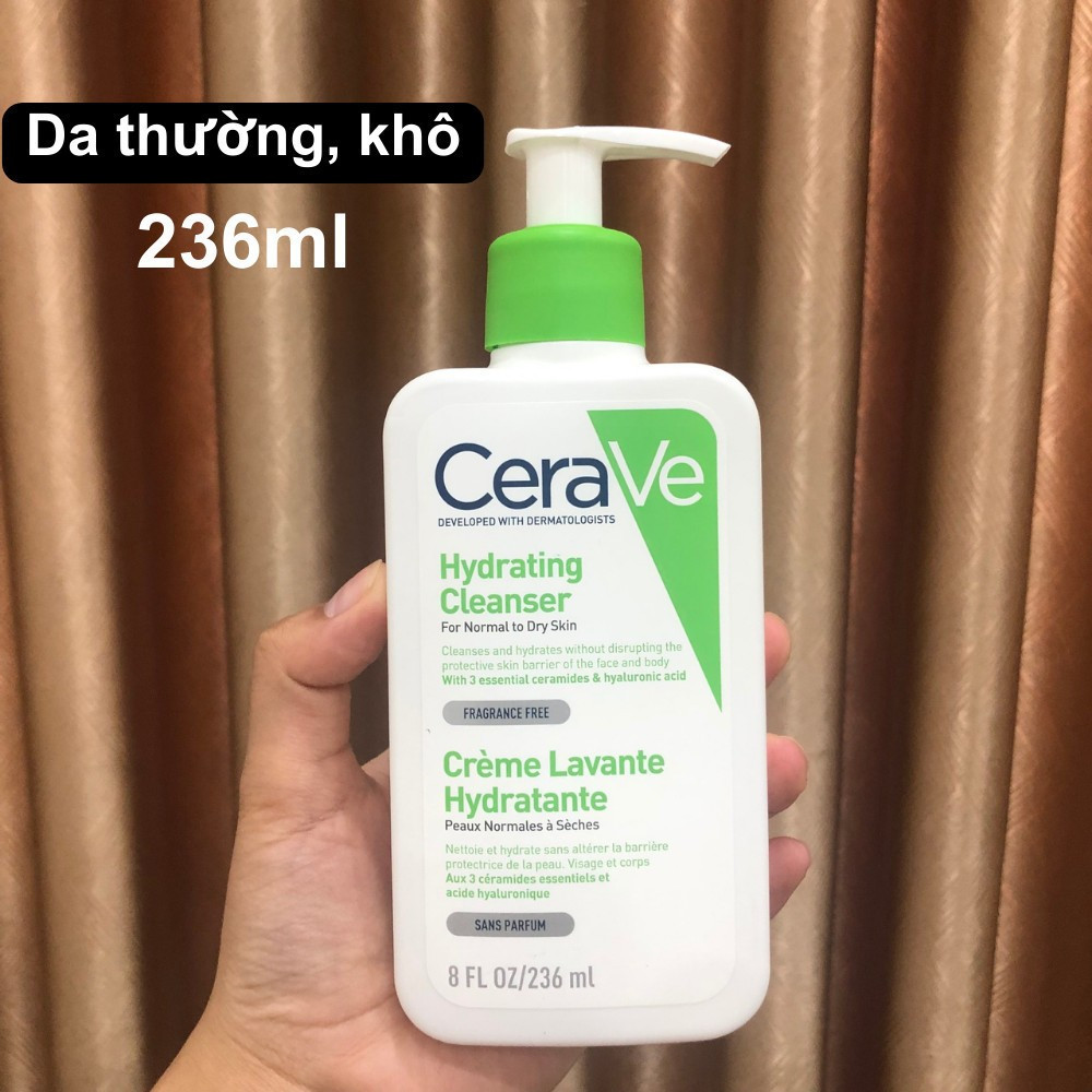 Sữa Rửa Mặt Cerave Cho Da Dầu, Da Khô, Da Nhạy Cảm | BigBuy360 - bigbuy360.vn