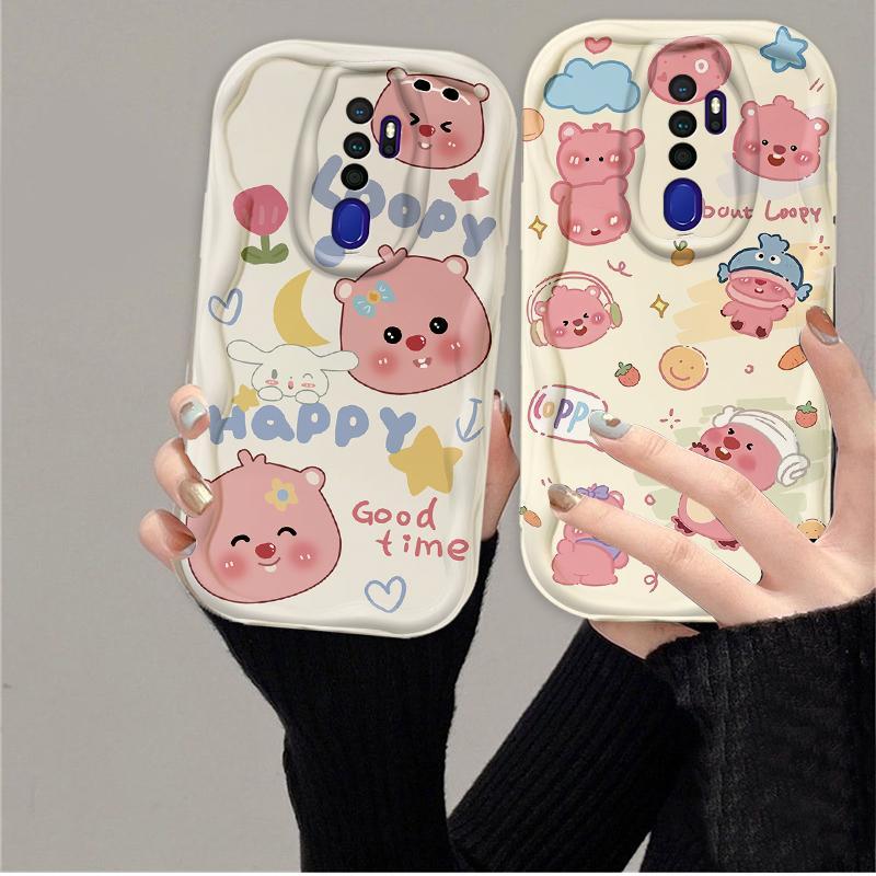 Thích Hợp Cho OPPO A9 2020 A5 2020 3D Cầm Tay Mềm TPU Hoạt Hình Dễ Thương Loopy Vỏ Điện Thoại Chống Sốc