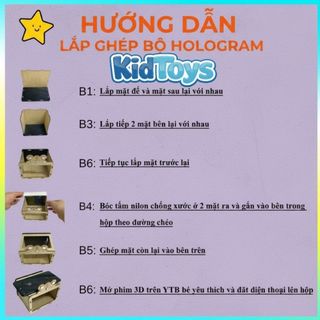 Hộp chiếu phim 3D sắc nét KidToys bằng gỗ – đồ chơi sáng tạo cho bé