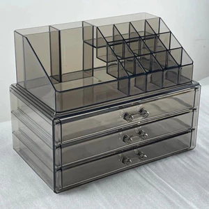 Hộp đựng mỹ phẩm để bàn VN, Ngăn kéo trong suốt, Nhiều lớp, Hộp đựng son môi, Giá đựng đồ, Đa chức năng, Hộp đựng tại chỗ