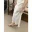 TT 2026 Phong Cách Mới Bằng Sáng Chế Da Lưng Rỗng Dây Đeo Chéo Dép Nữ Dây Đeo Phẳng Mở Mũi Cao Gót Giày Nữ