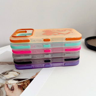 Nơ Ruy Băng Sơn Họa Tiết Ốp Lưng Điện Thoại iPhone 17 16 15 14 13 12 11 Pro Max 17 Air 16 15 14 Plus Nhiều Màu Sắc Trong Suốt Cảm Giác Da Chống Rơi Vỏ Thời Trang Chống Trơn Trượt
