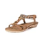 2026 Giày Sandal Bohemian Nữ Khóa Gỗ Kim Cương Giả Chiều Gió Phẳng Mũi Tròn Mở Mũi Sandal Đi Biển NK5E