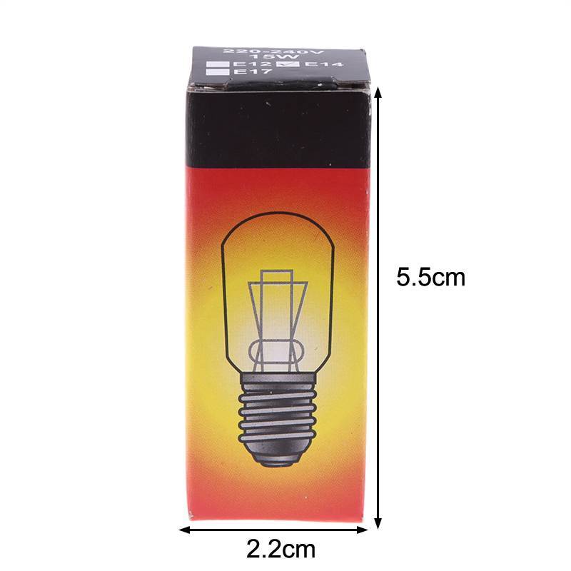 NS 2 Chiếc E14 15W Bóng Đèn Tủ Lạnh Chịu Nhiệt Độ Cao Lò Vi Sóng Thay Thế Máy Nướng Bánh Mì / Bóng Đèn Hơi NS