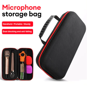Túi chống sốc, chống rơi, có khóa kéo, túi đựng micro không dây, túi đựng micro.