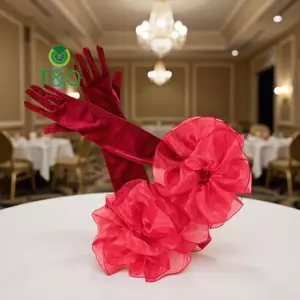 Găng tay dài nhung vàng dành cho cô dâu Đám cưới Dr Arm Cover Photoaphy Studio Đạo cụ Phụ kiện cô dâu [mới]