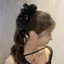 Kẹp Vuốt Tóc Nơ Lớn Satin Thanh Lịch, Phù Hợp Làm Phụ Kiện Tóc