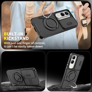 Vivo Y21d Vòng Từ Tính Giá Đỡ Ô Tô Dành Cho Vivo Y21d Y 21d Y31 Y 31 Vivo21d 4G 5G 2025 Armor Vỏ Chống Sốc Trượt Cửa Sổ Camera Bảo Vệ PC Cứng Ốp điện thoại Vỏ