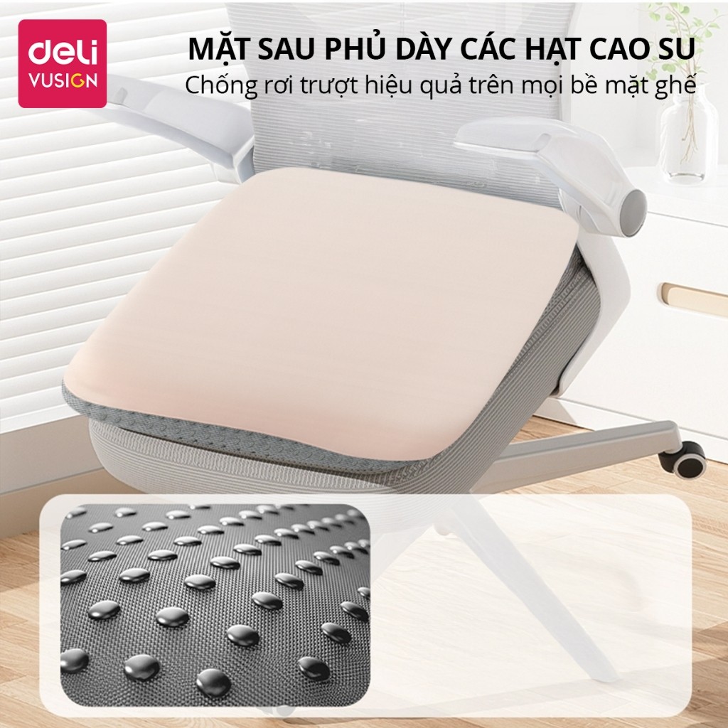 Đệm Lót Ghế Deli Êm Ái, Đàn Hồi Chất Liệu Mút Hoạt Tính, Nệm Ngồi Đa Năng Thoáng Khí Chống Đau Xương Cụt Giảm Ê Mông