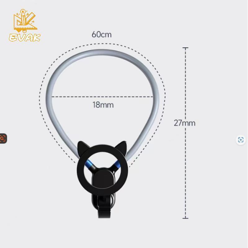 Alittlesetrtu Giá đỡ cổ từ tính Giá đỡ tháo nhanh Cổ từ gắn ngực cho điện thoại Phụ kiện điện thoại thông minh VN