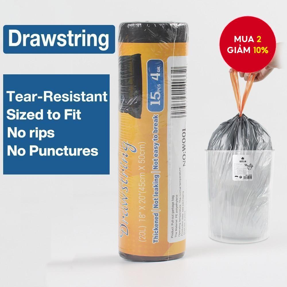 Túi đựng rác dây rút dày gia đình 20 / 30 / 50 / 80 / 100 / 120L ...