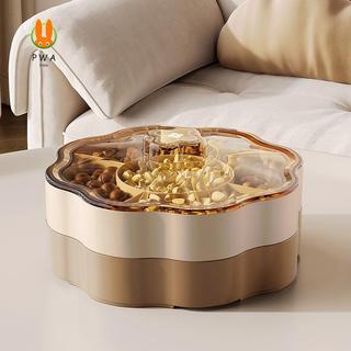 Đĩa trái cây nhiều lớp có nắp - Hộp đựng đồ ăn nhẹ ngăn chia cho đám cưới tại nhà