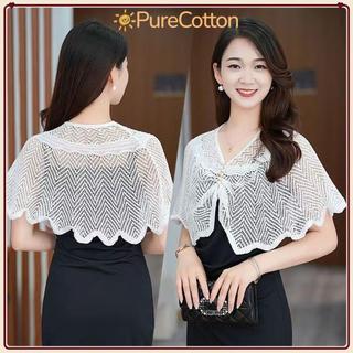 Khăn Choàng Purecotton Vải Tuyn Nhiều Màu, Thoáng Khí Dành Cho Nữ