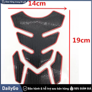 Vật tư cần thiết độ xe máy, tem 3D bảo vệ bình xăng họa tiết xương cá, Bình Xăng, Tem Dán, Xương Cá / Kiểu Dáng Xe, Độ