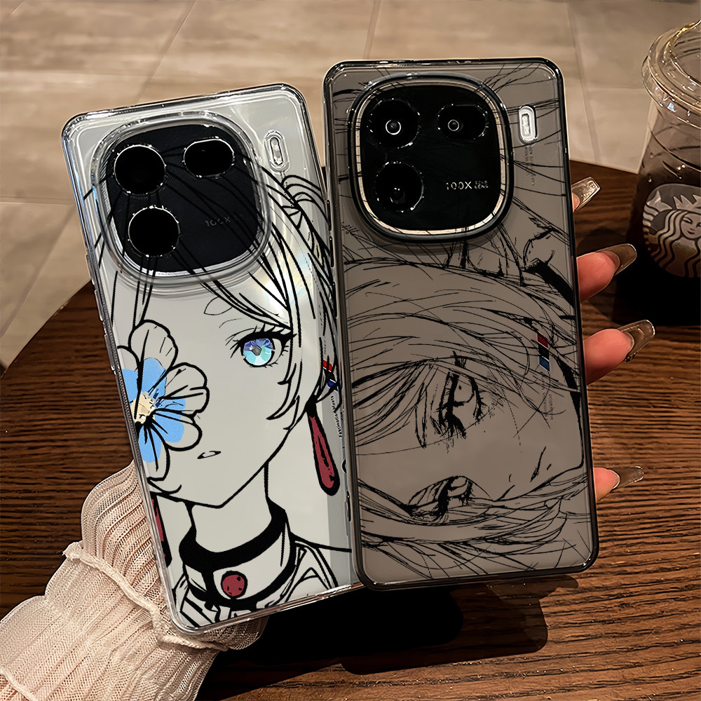 Dành cho IQOO 15 Ultra /15R/13/12/11 Z9 Z11 Turbo/Z10 Turbo Pro Neo 11 / Neo10 Z9X Z8X ‌Ốp Điện Thoại Anime Frieren Siêu Mỏng Mềm Trong Suốt TPU Bảo Vệ Camera Chống Sốc iQOO Cover
