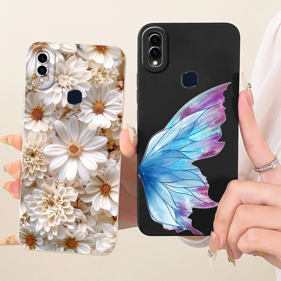 Vivo 1806 Vỏ Vivo V11i Cover Phim hoạt hình thời trang Vỏ điện thoại silicon vẽ ngộ nghĩnh dễ thương VivoV11i