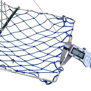 Folding Crab Trap Crab Cage Fishing Net Trap Square Stainless Steel Net Equipment with Crabjaw Design for Beach jinnervn