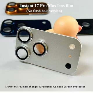 Hợp Kim Titan Không Lỗ Flash Sửa Đổi Mới Ống Kính Phía Sau Thay Đổi Ngay Lập Tức Cho IPhone 17 Pro Max Ống Kính Miếng Dán Cho iPhone 14 15 16 Pro Max Phim Bảo Vệ Ống Kính Máy Ảnh