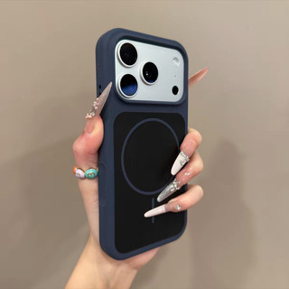 Ốp điện thoại di động từ tính silicon lỏng mới cho iPhone17 Pro Max 16 15 14 13 Pro Max bảo vệ camera chống sốc chống rơi mặt sau mềm