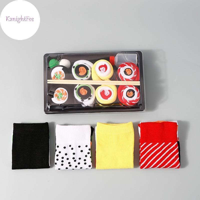 K2nightFee Bộ Tất Sushi Pizza Burger Cho Nữ - Quà Tặng Ấm Áp Mùa Thu Đông và Sinh Nhật