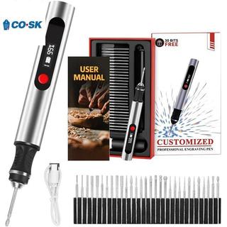 COUTR Bộ Bút Khắc Điện Di Động USB Dụng Cụ Xoay Không Dây Đá Đa Năng Gỗ Kim Loại Khắc Bút DIY Dụng Cụ Cầm Tay VN