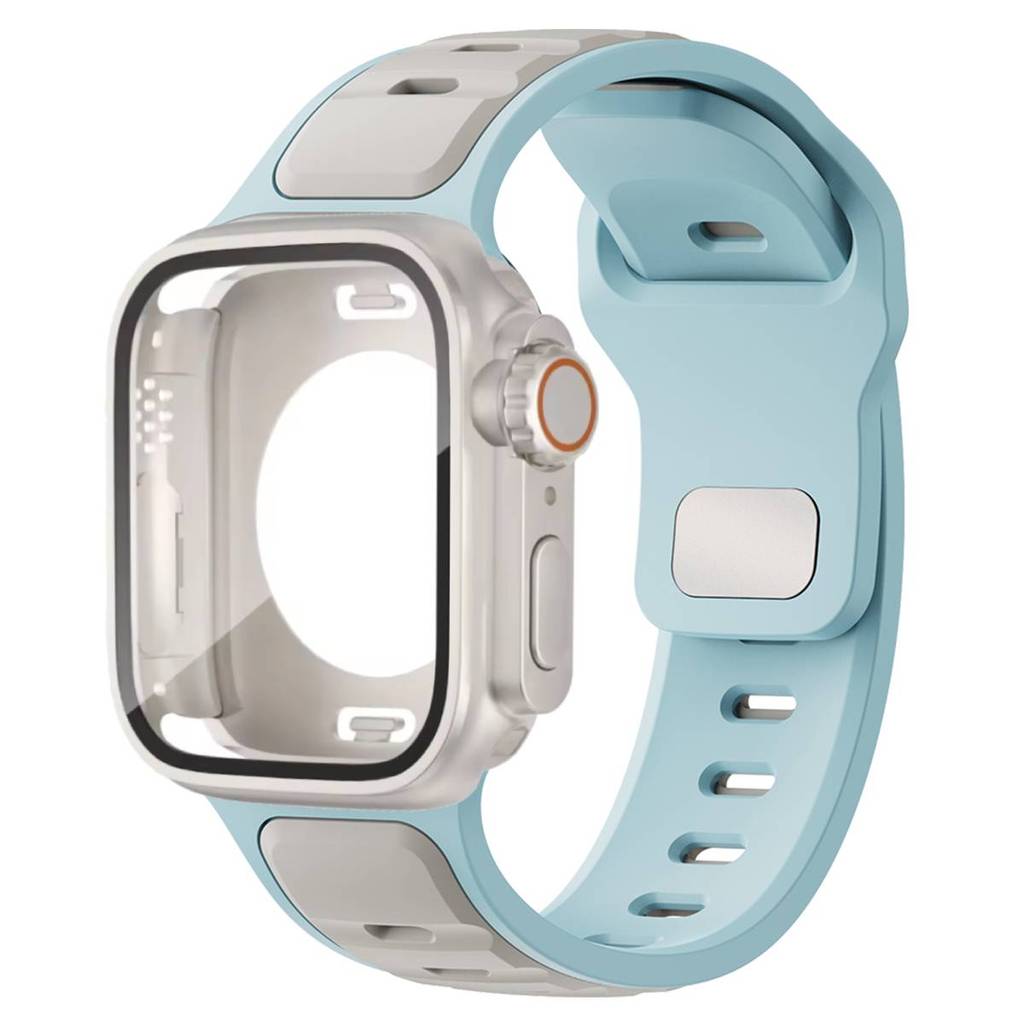 Dây đeo silicon thể thao + Thay đổi sang Ultra cho Apple Watch Series 11 / 10 46mm 42mm 44mm 40mm 45mm 41mm 9 8 7 6 5 SE
