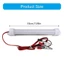 KIKIN 12V SMD5630 Đèn LED Nội Thất Ô Tô Dải Ống Dải Đèn Với Cá Sấu Kẹp Dây Xe Tải Người Cắm Trại Tàu Đọc Lâm