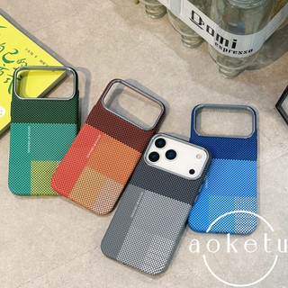 Bảng màu Vỏ điện thoại từ tính họa tiết Kevlar thích hợp cho iPhone 17 ProMax họa tiết sợi carbon Vỏ bảo vệ PC 16 / 15 / 14 tản nhiệt siêu mỏng bao gồm tất cả các trường hợp