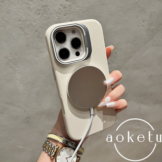 Giá đỡ ống kính kim loại silicon lỏng chất lượng cao Vỏ điện thoại từ tính thích hợp cho iPhone 11 12 13 14 15 16 Pro Max Vỏ cứng silicon chống bụi bẩn và chống vàng