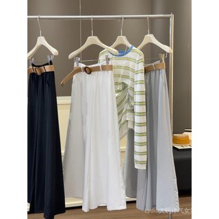 Quần ống rộng nữ chất lượng cao, cảm giác draping thoải mái, phù hợp mùa hè
