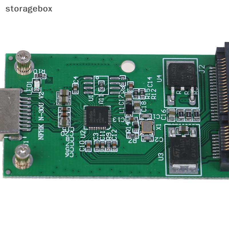 [hộp lưu trữ] 1Pc Mini USB 3.0 sang PCIE mSATA SSD gắn ngoài Thẻ chuyển đổi băng tải PCBA Đẹp