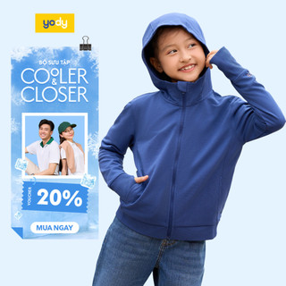 Áo khoác chống nắng trẻ em YODY Anti UV UPF>50+ thông thoáng KESJ25S001