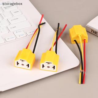 [Hộp lưu trữ] 5 Cái Đèn pha ô tô Đầu nối gốm sứ H4 Cắm gốm chịu nhiệt Đèn pha dây nịt Bộ chuyển đổi phích cắm H4 Soet Đẹp