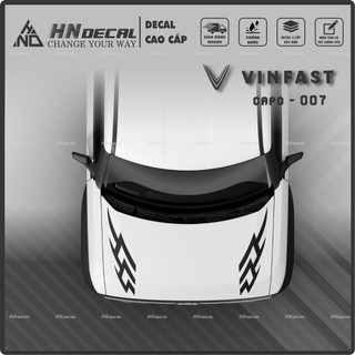 DECAL DÁN CAPO XE VF3 - TEM DÁN CAPO VF3 MẪU MỚI NHẤT Tem VF3 cao cấp ( MẪU 07 )