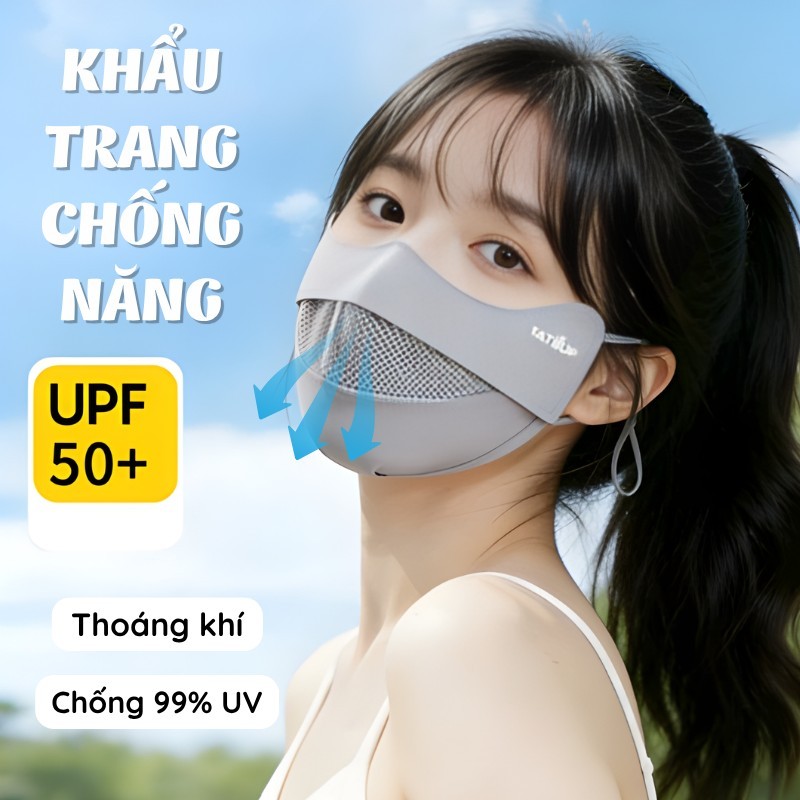 Khẩu Trang 3D Lụa Băng Chống Nắng UV TORO Mặt Nạ Thoáng Khí Siêu Mát, Mỏng Nhẹ Mùa Hè