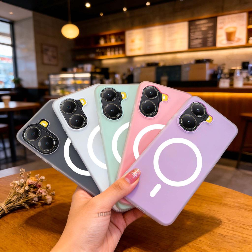 Vỏ TPU 2 trong 1 Candy Jelly từ tính cho Xiaomi POCO X3 X4 X6 X7 GT Pro NFC 5G Vỏ bảo vệ điện thoại chống sốc