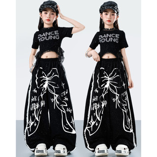 Bộ tập nhảy cho Đồ nhảy hiện đại cho bé gái Croptop Đồ tập nhảy dance cho bé gái Đồ tập nhảy cho bé Quần áo trẻ em Đồ nhảy zumba cho Quần áo hiphop Đồ nhảy cho bé