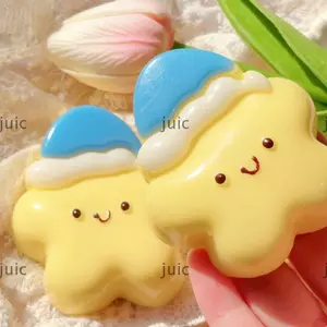 JUIC Squishy Giảm Căng Thẳng, Hình Ngôi Sao Thiết Kế Ngộ nghĩnh Bóp Tăng Chậm, Di Động Chống Căng Thẳng Xuất Hiện Dễ Thương Đồ Chơi Thần Tài Có Thể Tái Sử Dụng Thư Giãn