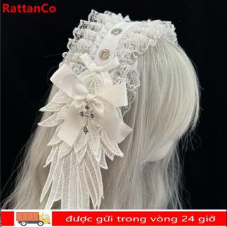 Băng đô tai mèo Lolita ren RATTANCO, phù hợp cosplay dành cho nữ