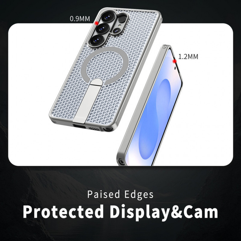 Từ Tính Vô Hình Giá Đỡ Rỗng Tản Nhiệt Dành Cho Samsung Galaxy S26 Ultra Plus S25FE A57 A56 A37 A17 A36 A26 A07 A55 S25 S24 S23 Vỏ Chống Sốc Siêu Cứng