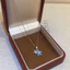 Mặt dây chuyền nữ sao biển cubic zirconia màu bạc, phong cách Pháp, thời trang đi biển và công sở