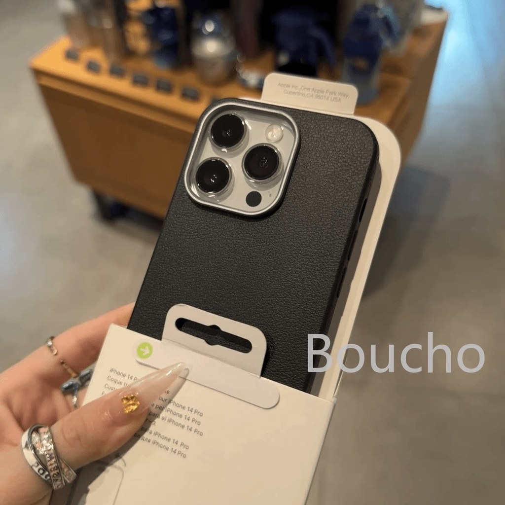 Kết cấu da sang trọng cho iphone 17 16e 16 15 14 13 12 11 Pro Max ốp lưng bảo vệ chống rơi màu trơn