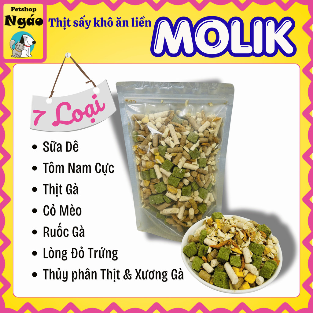 Hỗn Hợp Thịt Tươi Sấy Khô Cho Chó Mèo LISHI / TAOTAO / DongPet